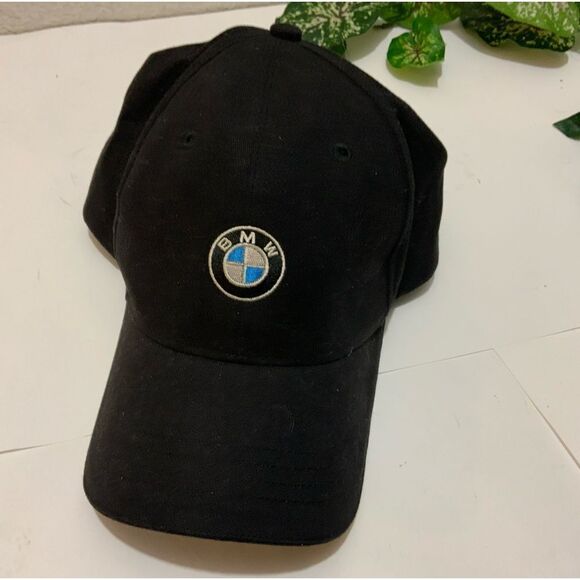 BMW Hat Adult One Size Black Strapback - Picture 1 of 8